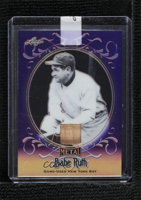 2019 Leaf Collection Game-Used Bat Purple 5/7 Babe Ruth #SB-19 HOF uk2