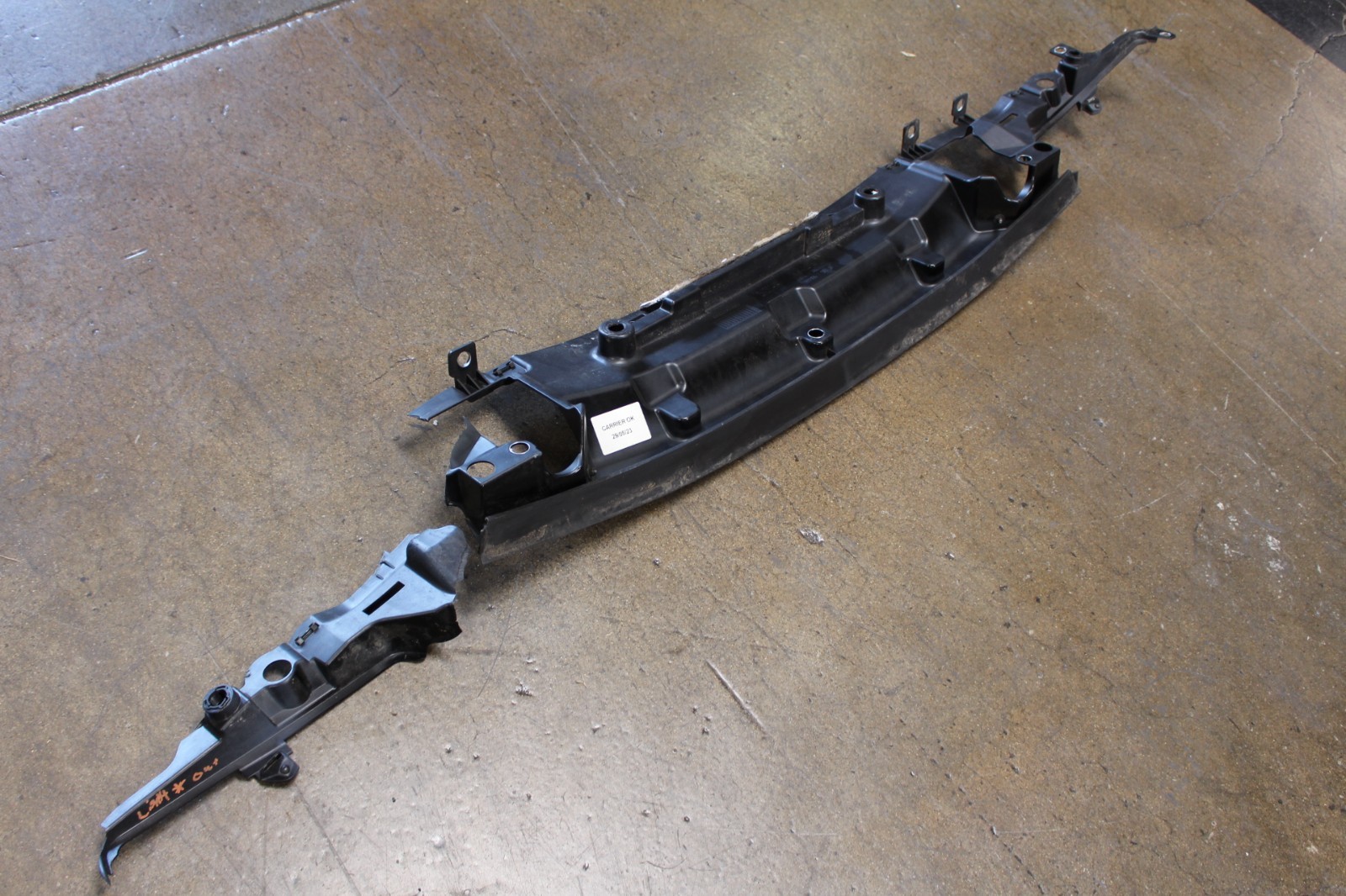 Ferrari 296 GTB, Rear Bumper Upper Trim, Dmg LH Side, Used, P/N 984456