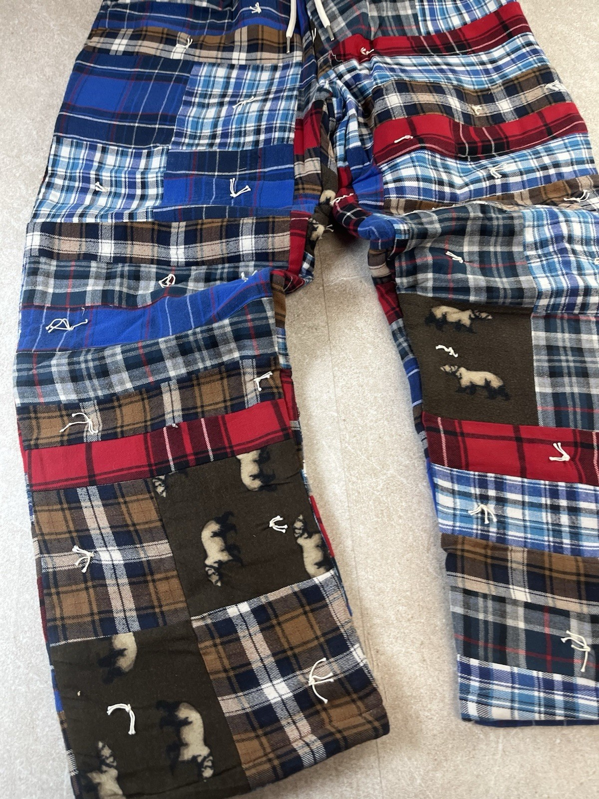 HANDMADE Quilted Patchwork Pants Cottagecore Boho… - image 5