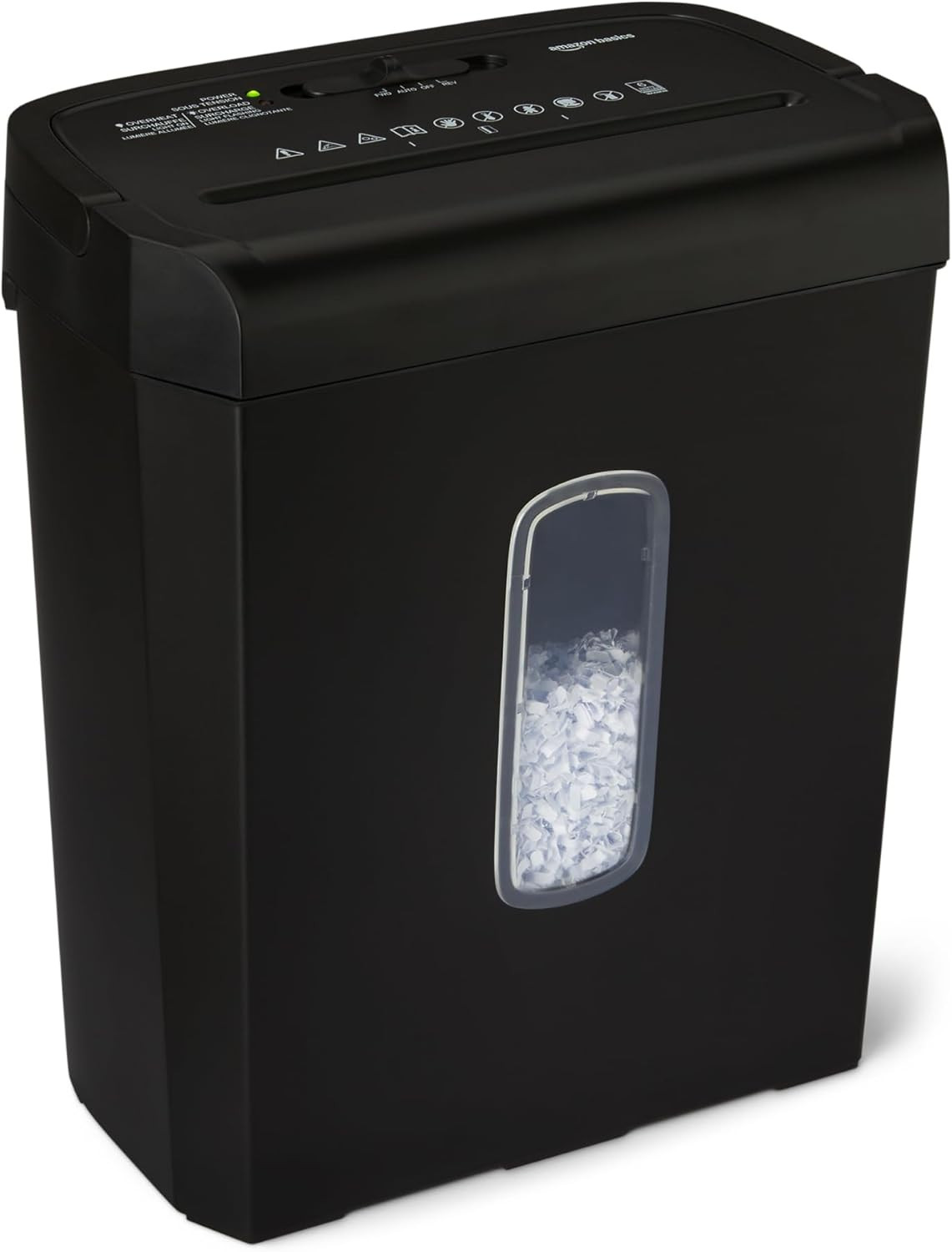 Heavy Duty Cross-Cut Paper and Credit Card Shredder for Home Office 6-Sheet
