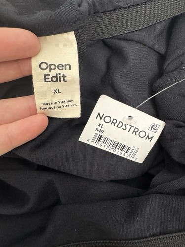 Open Edit Rock mit gerafftem Tulpensaum Damen XL schwarz elastischer Bund neu mit Etikett zum Überziehen - Bild 5 von 5