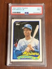 1989 Topps Traded Ken Griffey JR RC HOF Card #41T graded PSA 9