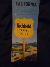 1958 Richfield Travel Guide California Vintage Road map