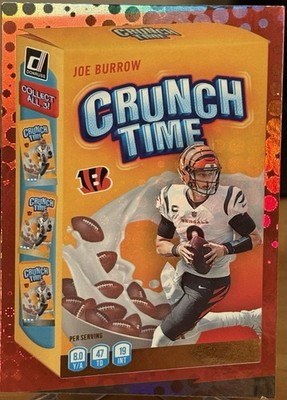 2022 Panini Donruss - Crunch Time Joe Burrow #CT-4