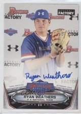 2017 Bowman Draft Under Armour All-America Game 131/199 Ryan Weathers Auto 1b3