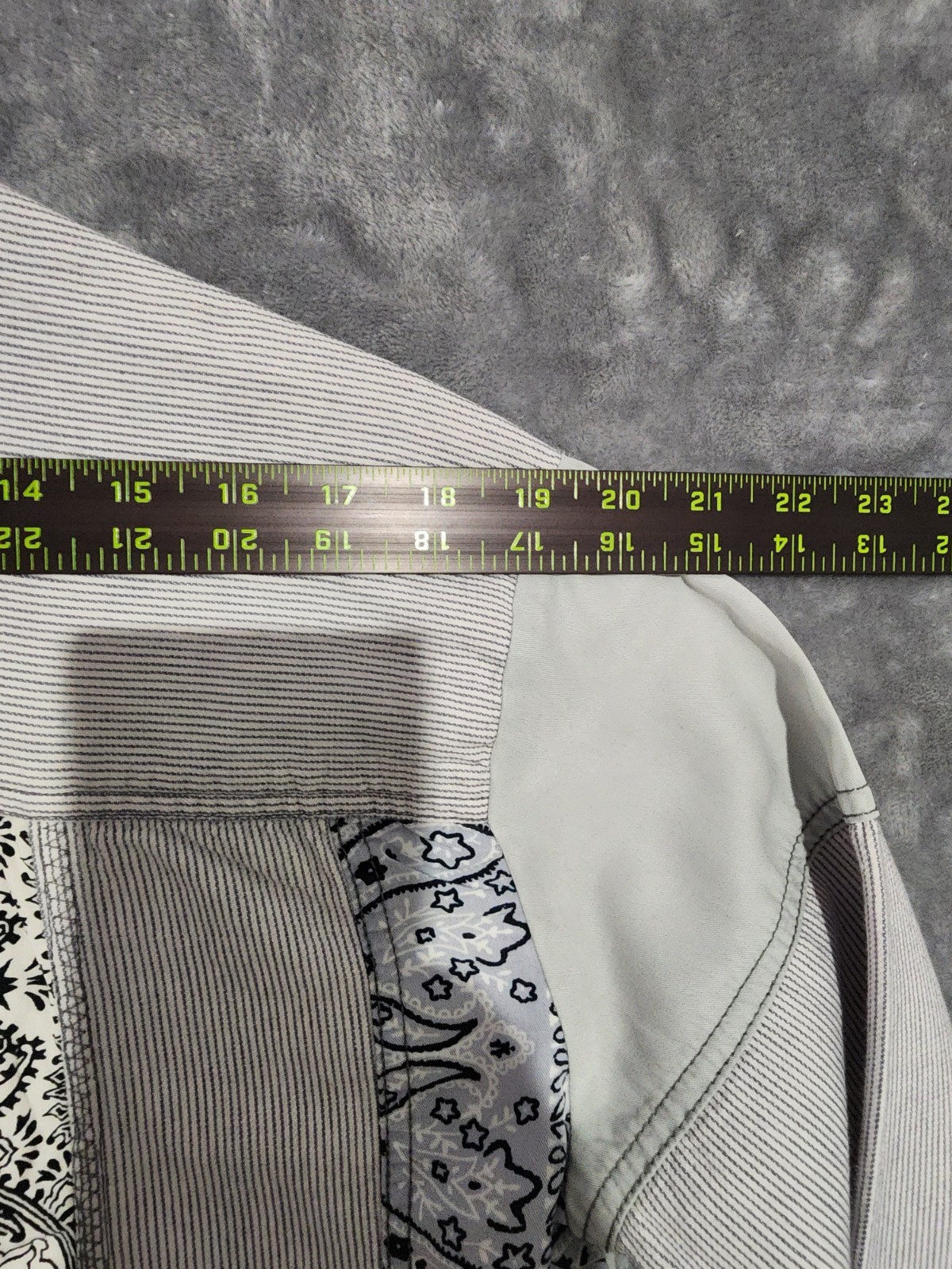 Free People Womens Button Up Patchwork Bandana Sh… - image 5