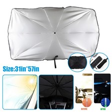 57 Car Windshield Sun Shade Foldable Umbrella Front Window Cover Visor Umbrella