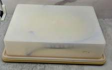 Vintage Tupperware Fresh-N-Fancy Cake Taker Carrier w/ Handle Blue