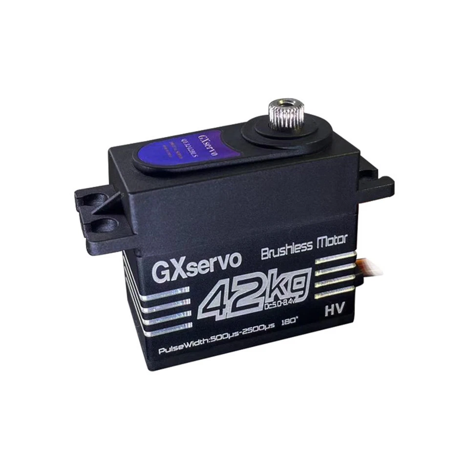Servomotor digital de dirección de engranajes metálicos de alto par 42 kg 180 ° para modelo de coche RC Foto 3 de 4