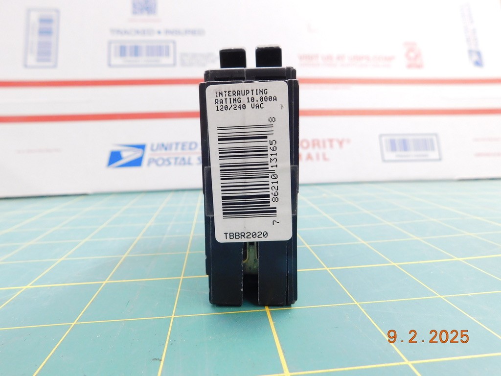 Thomas Betts T&B TBBR2020 20 Amp 2 Pole 120/240V Twin Tandem Breaker