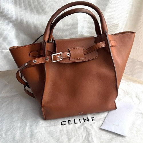 Celine Small Big Bag Camel Leather Tote No Discoloration or Scuffs
