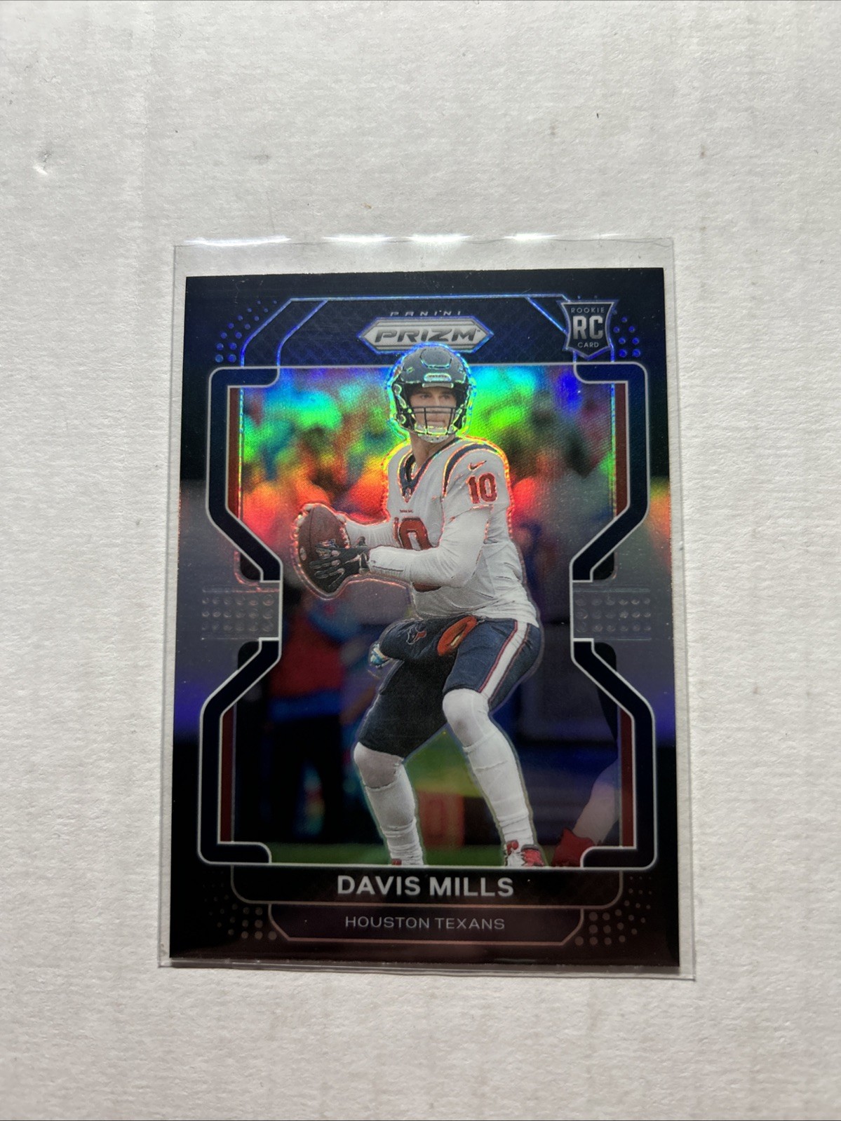 2021 PANINI CHRONICLES PRIZM BLACK SILVER REFRACTOR DAVIS MILLS RC TEXANS QB