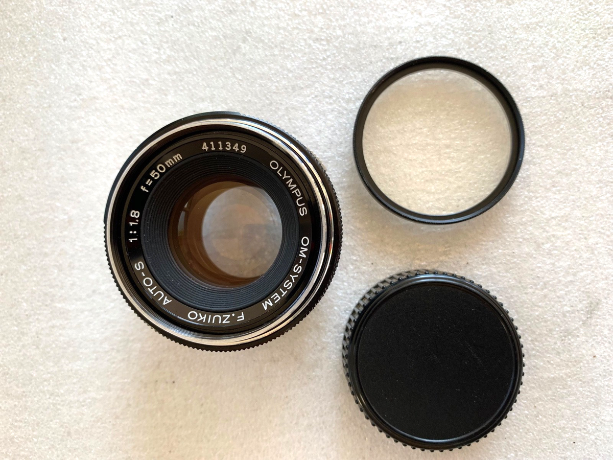 Olympus OM-System F Zuiko Auto-S f/1.8 50mm Lens OM-10 OMG OM-1 OM