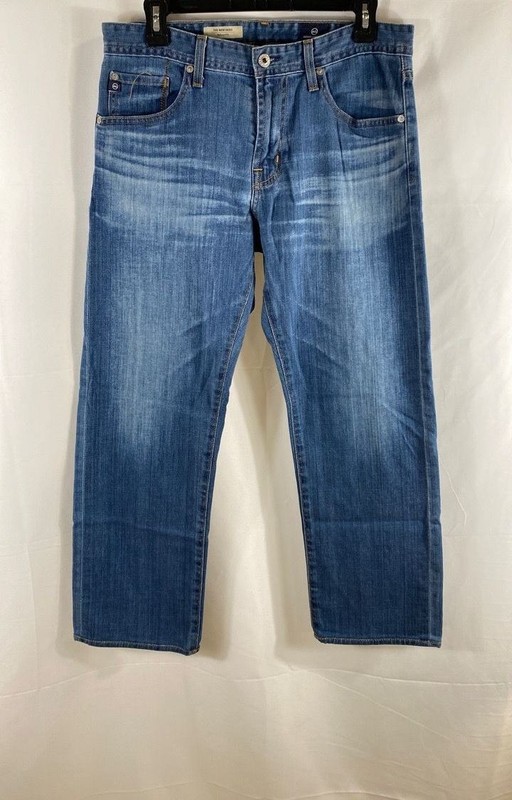 AG Adriano Goldschmied Men's The New Hero Relaxed Fit Blue Jeans Size 31x34