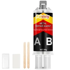 High Strength Metal Bond Epoxy - Weld Repair Glue (40g*2), Ideal for Steel, C...
