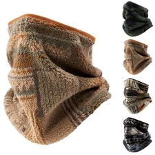 Men's Neck Gaiter Warmer Fleece Ski Mask Cover Hunting Mask Winter Cold Weather