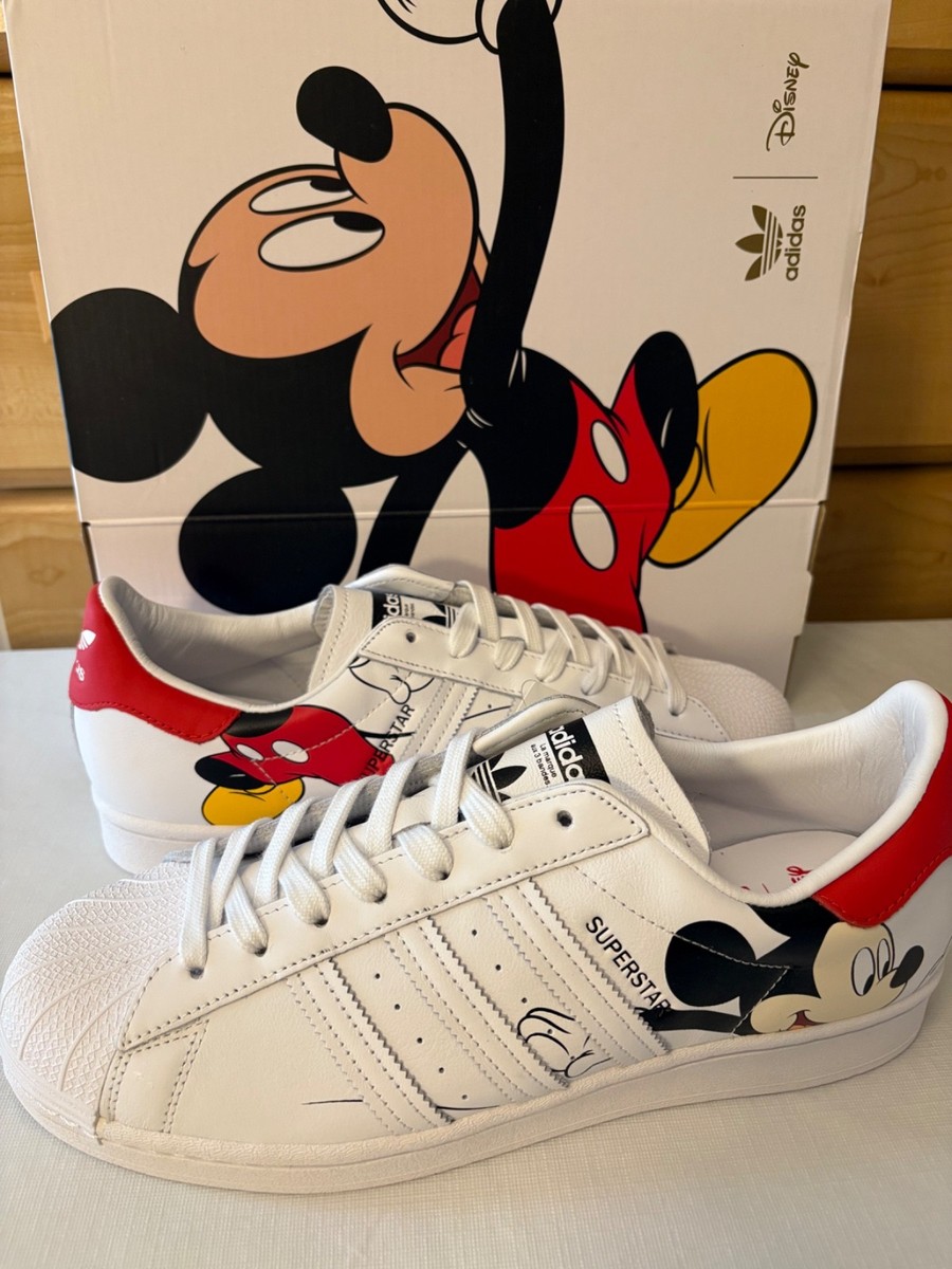 New adidas Disney x Superstar Mickey Mouse FW2901 US Men 9.5 | eBay