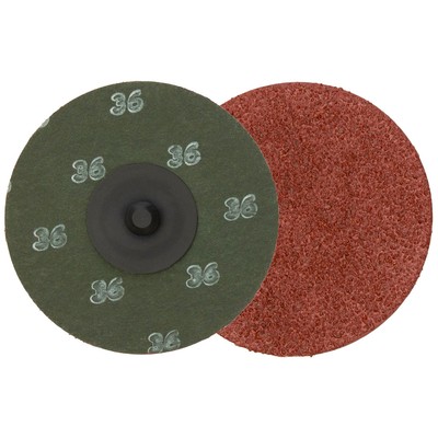 Walter 09D203 3'' SPINLOCK Quick-Change AO Resin Fiber Finishing Disc 36G 25 pack