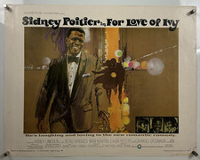FOR LOVE OF IVY Movie Poster (VeryGood) Half Sheet 1968 Sidney Pointier 812