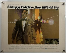 FOR LOVE OF IVY Movie Poster (VeryGood) Half Sheet 1968 Sidney Pointier 812