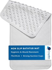 Croydex Rubagrip Bath Mat Non Slip Natural Rubber Anti Mould Suction Cups Medium