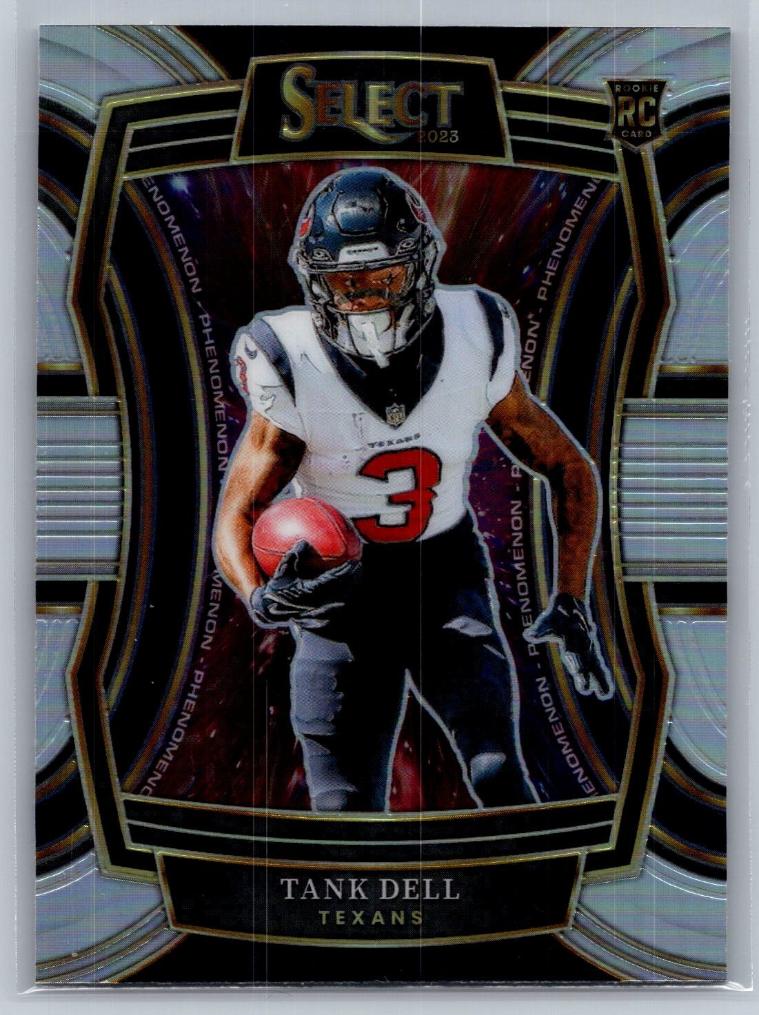 2023 panini select football tank dell phenomenon silver prizm rc #PH-NTD
