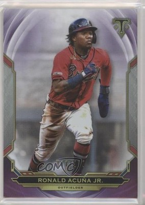2019 Topps Triple Threads Amethyst 177/299 Ronald Acuna Jr Acuña #33 up0