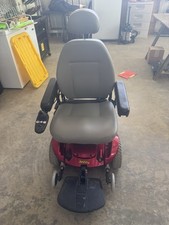 Jazzy Electric Powerchair Joystick Control w/ Headrest Footrest 6-Wheel Red