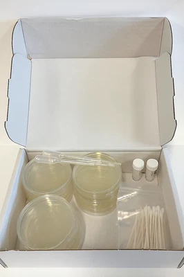 ANDEX Science Project Kit Experiment Supplies 12x Nutrient Agar Plates and accessories