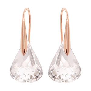 Authentic Swarovski Lunar earrings pink gold plated 5528509 (A5)