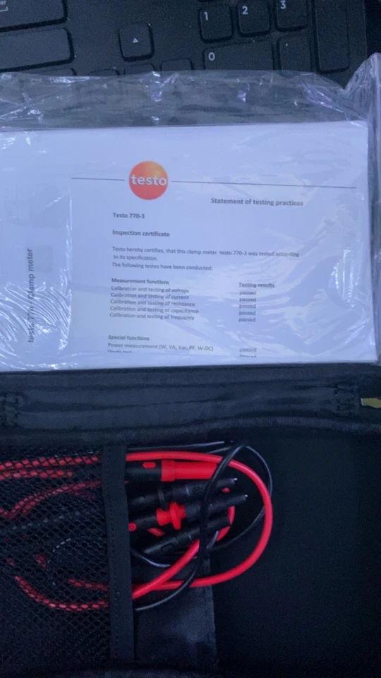 Testo 770-3 True-RMS Electrical Clamp Meter with Bluetooth - Image 3 of 4