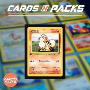 Carte Pokemon Caninos 27/102 Set de Base Edition 1 NM-Mint