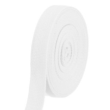 Cotton Webbing 1 Inch 11 Yard Polyester Cotton Webbing Strap White