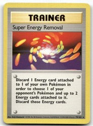 Super Energy Removal 79/102 Base Set Rare Trainer