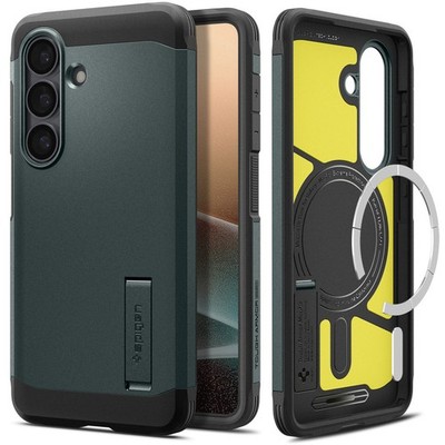 Handyhülle für Galaxy S26 Spigen Case Cover Schutzhülle Etui Hülle Futeral Grün