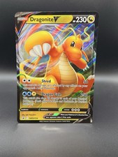 Pokémon Dragonite V SWSH154 Full Art Promo Holo Spada e Scudo 2021 Carta Jumbo