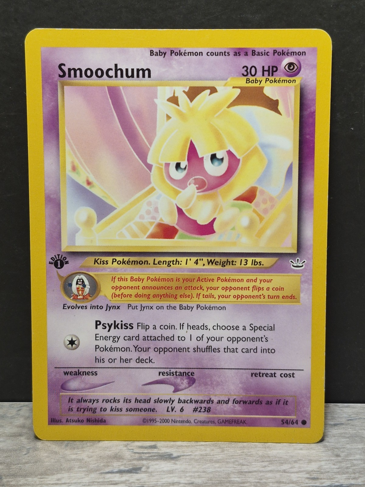 1st Edition Smoochum 54/64 - Neo Revelation - Near Mint