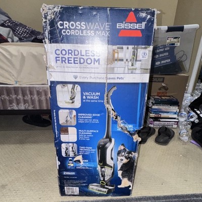 BISSELL CrossWave Cordless Max Vacuum, Multi-Surface, Pet, Formula
