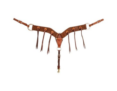 Martin Saddlery Breast Collar Leather Strings 2.75 Chocolate BC234CHBK