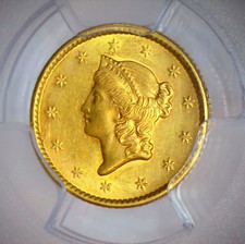 1851 $1 Liberty Head Gold Dollar - PCGS MS 62! BEAUTIFUL BUTTERY GOLD Type 1 G$1