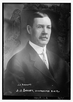 Photo:J.J. Sinnott,doorkeeper of H. of R.