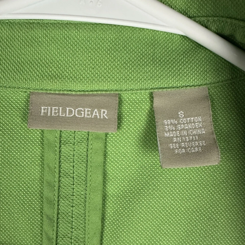 Jaqueta Field Gear Chore Feminina Pequena Maçã Verde Sarja Botão Frontal Externa Excelente Estado Usado - Imagem 4 de 4