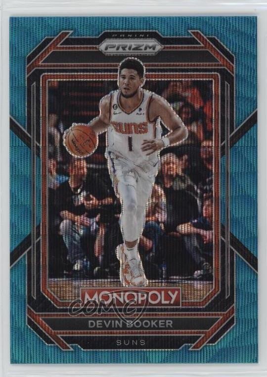 2022-23 Panini Prizm Monopoly Teal Wave Prizm Devin Booker #71