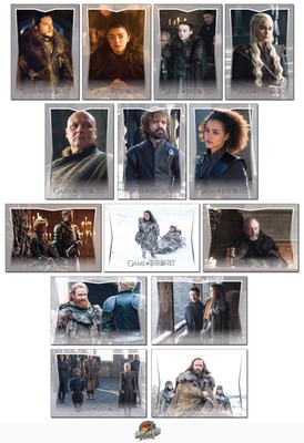 GOT - GAME OF THRONES Season 7 Preview - 14 Card Promo Set - Daenerys Sansa Jon