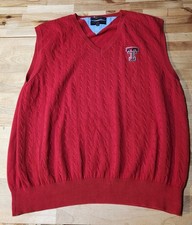Tommy Hilfiger Texas Tech Red Raiders Knitted Vest Men’s XL NCAA Red