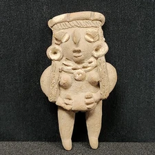Pre Columbian Chupicuaro Ancient Mexican Pottery Figure Figurine Woman Female