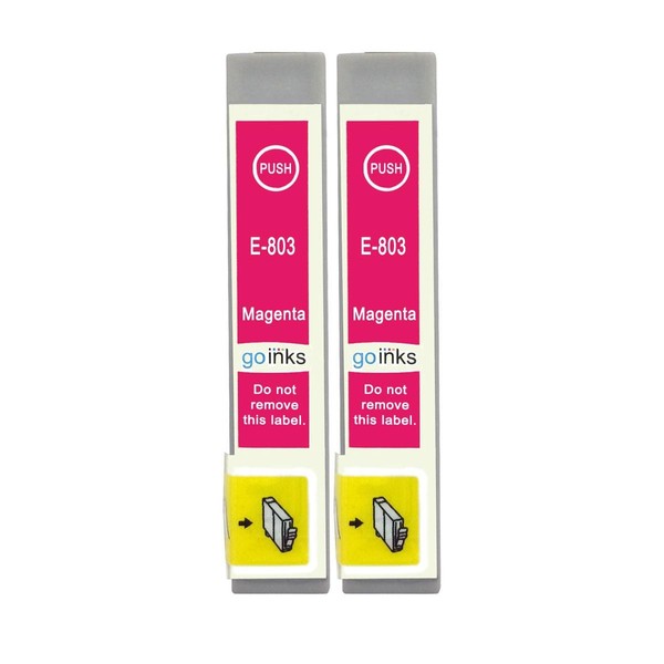2 Magenta Tintenpatronen FüR Epson Stylus Photo P50 PX710W PX810FW R285 RX685-image