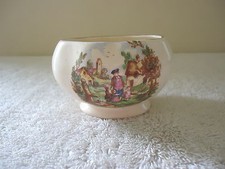 Vintage Sandland Ware " Golden Hours " Ceramic Sugar Bowl " BEAUTIFUL ITEM "