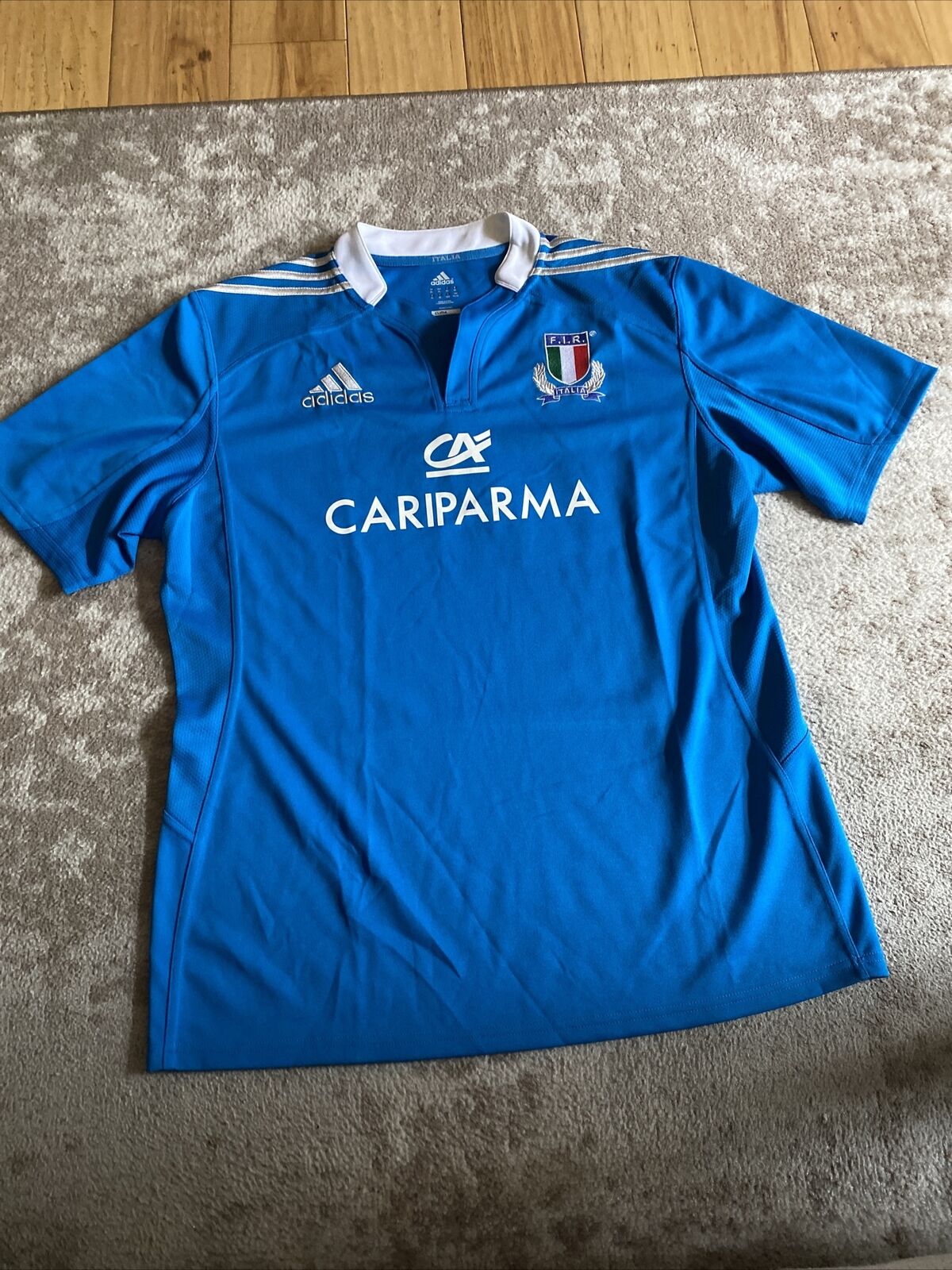 Challenge the lowest price of Japan ☆ ADIDAS FIR 25% OFF Italia 2013 Cariparma Rugby Italy Clima Jersey Union