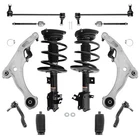Front Struts + Control Arm + Sway Bar + Tie Rods for 2009-2014 Nissan Maxima